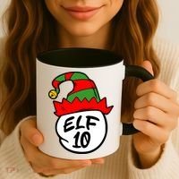 Matching Family Group Elf Hat 10 Coffee Mug thumb 3