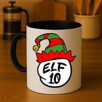 Matching Family Group Elf Hat 10 Coffee Mug thumb 4