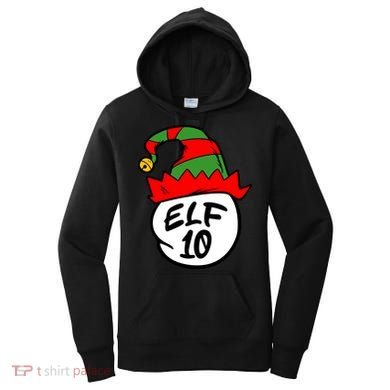 Matching Family Group Elf Hat 10 Women's Hoodie