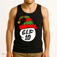Matching Family Group Elf Hat 10 Tank Top thumb 3