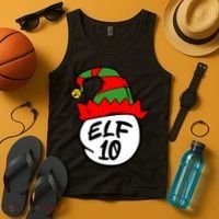 Matching Family Group Elf Hat 10 Tank Top thumb 4