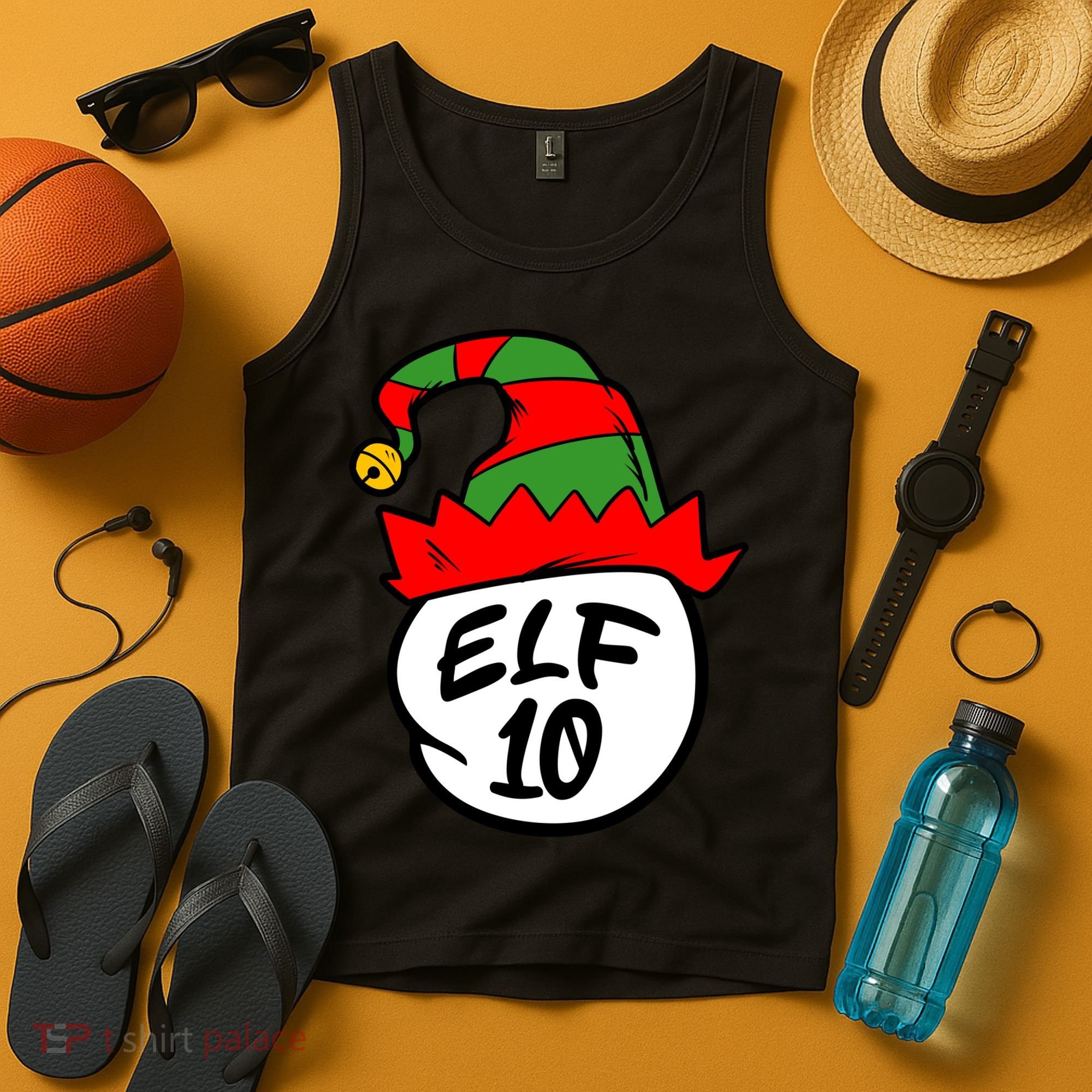 Matching Family Group Elf Hat 10 Tank Top