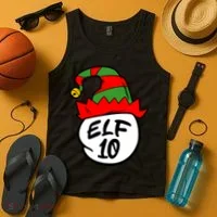 Matching Family Group Elf Hat 10 Tank Top thumb 4