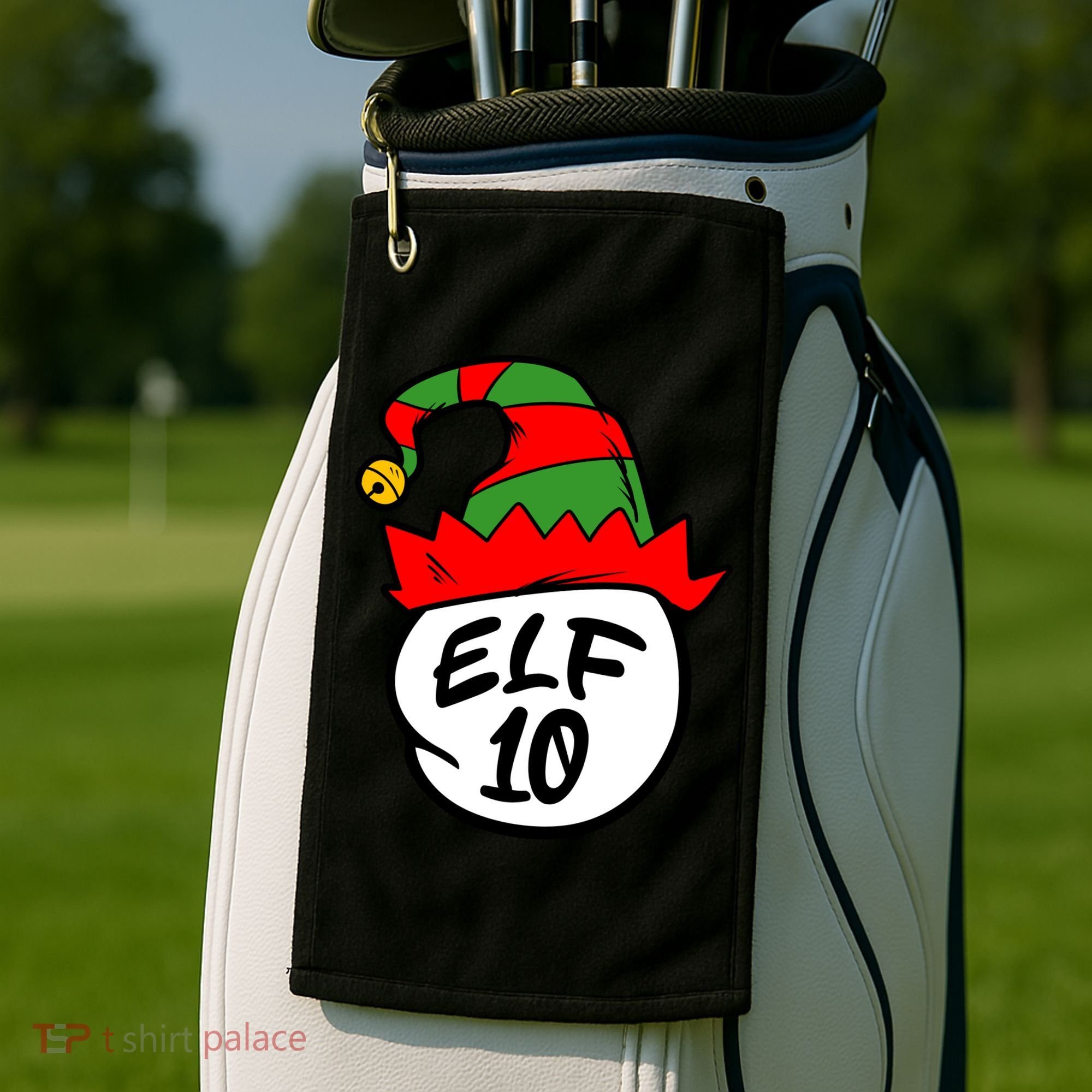 Matching Family Group Elf Hat 10 Golf Towel