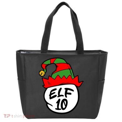 Matching Family Group Elf Hat 10 Tote Bag
