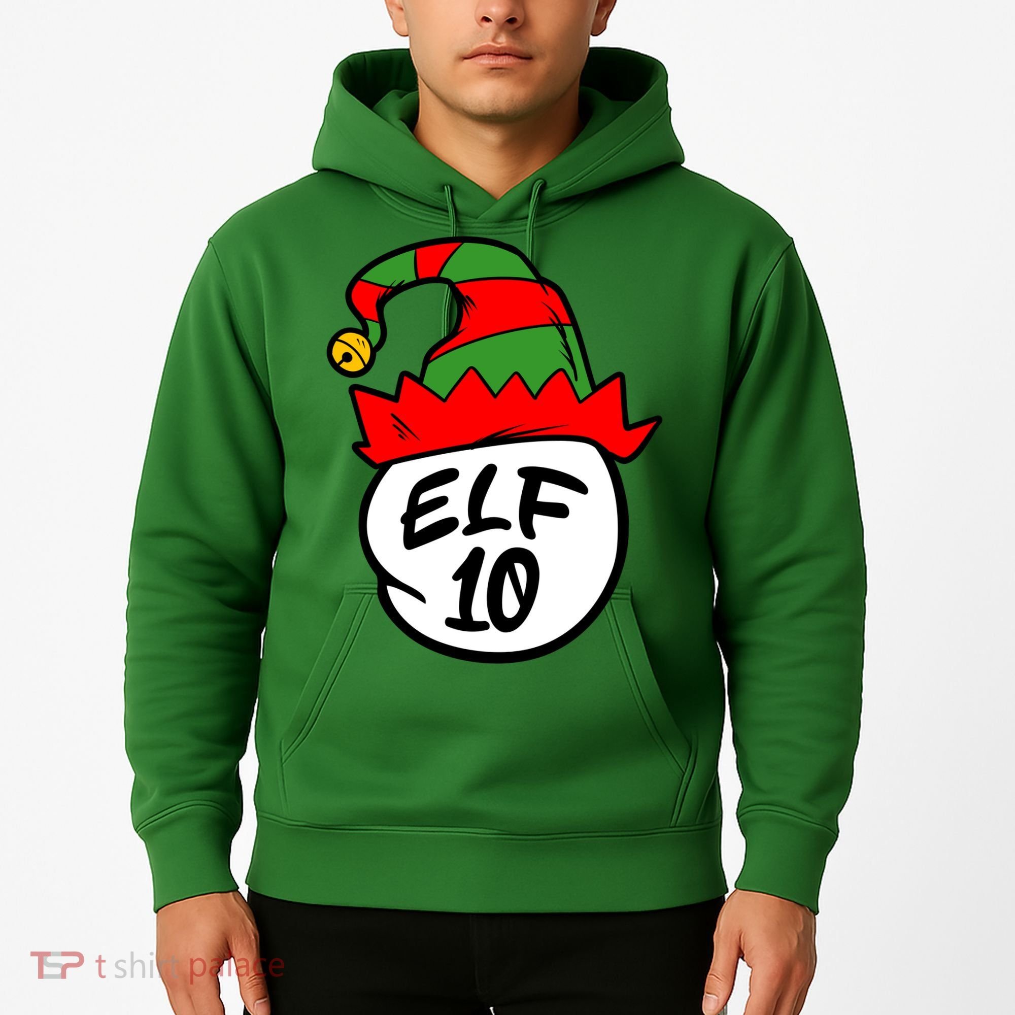 Matching Family Group Elf Hat 10 Hoodie