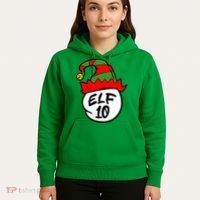 Matching Family Group Elf Hat 10 Hoodie thumb 5
