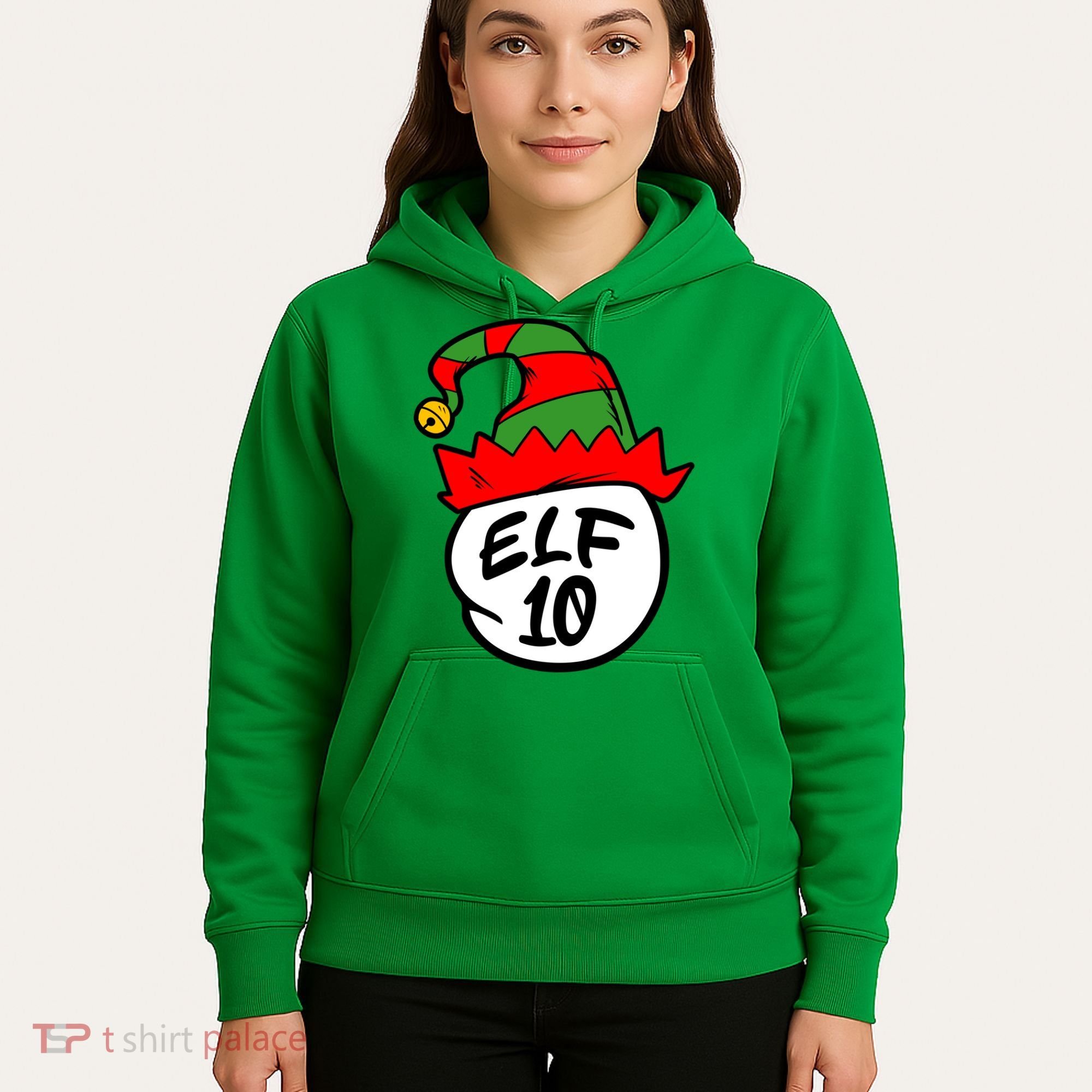 Matching Family Group Elf Hat 10 Hoodie