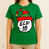 Matching Family Group Elf Hat 10 T-Shirt thumb 4