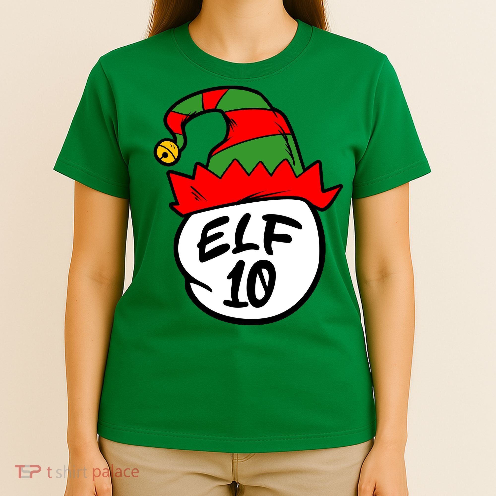 Matching Family Group Elf Hat 10 T-Shirt