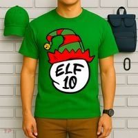 Matching Family Group Elf Hat 10 T-Shirt thumb 6