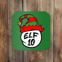 Matching Family Group Elf Hat 10 Coaster thumb 0