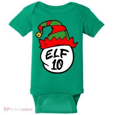 Matching Family Group Elf Hat 10 Baby Bodysuit