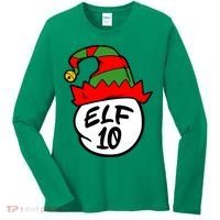Matching Family Group Elf Hat 10 Women's Long Sleeve Shirt thumb 0