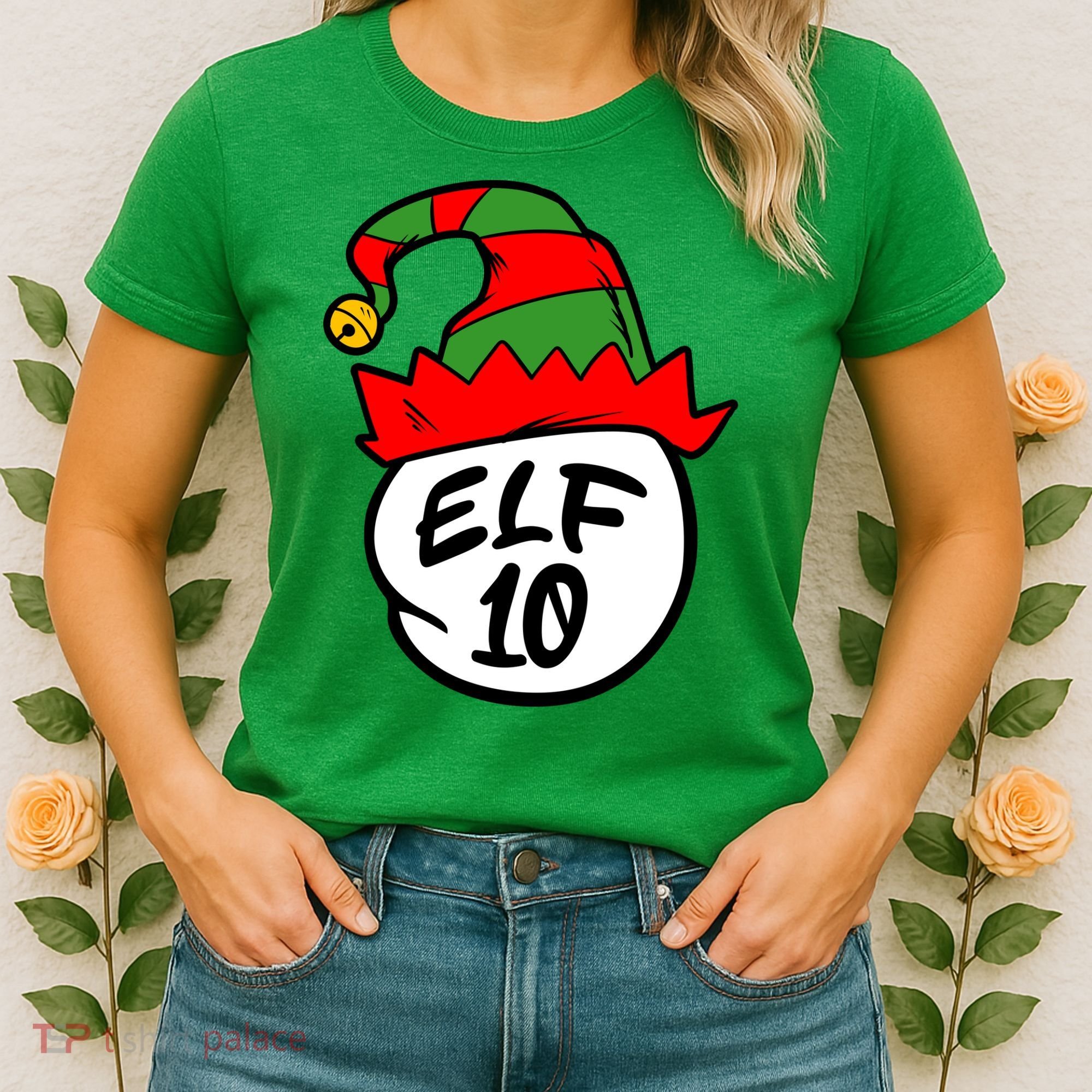 Matching Family Group Elf Hat 10 Women's T-Shirt