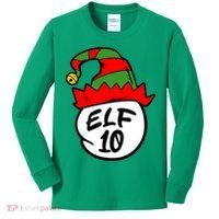 Matching Family Group Elf Hat 10 Kids Long Sleeve Shirt thumb 0