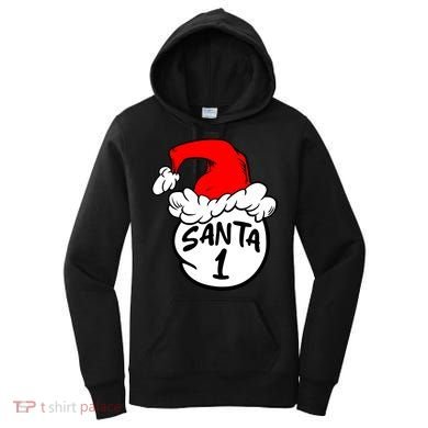 Matching Family Group Santa Hat 1 Women's Hoodie