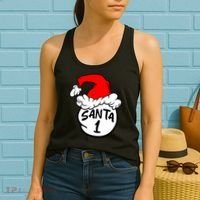Matching Family Group Santa Hat 1 Women's Tank Top thumb 2
