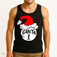 Matching Family Group Santa Hat 1 Tank Top thumb 3