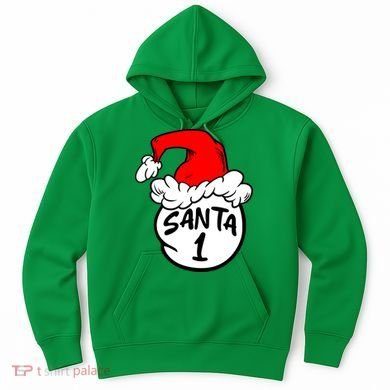 Matching Family Group Santa Hat 1 Hoodie