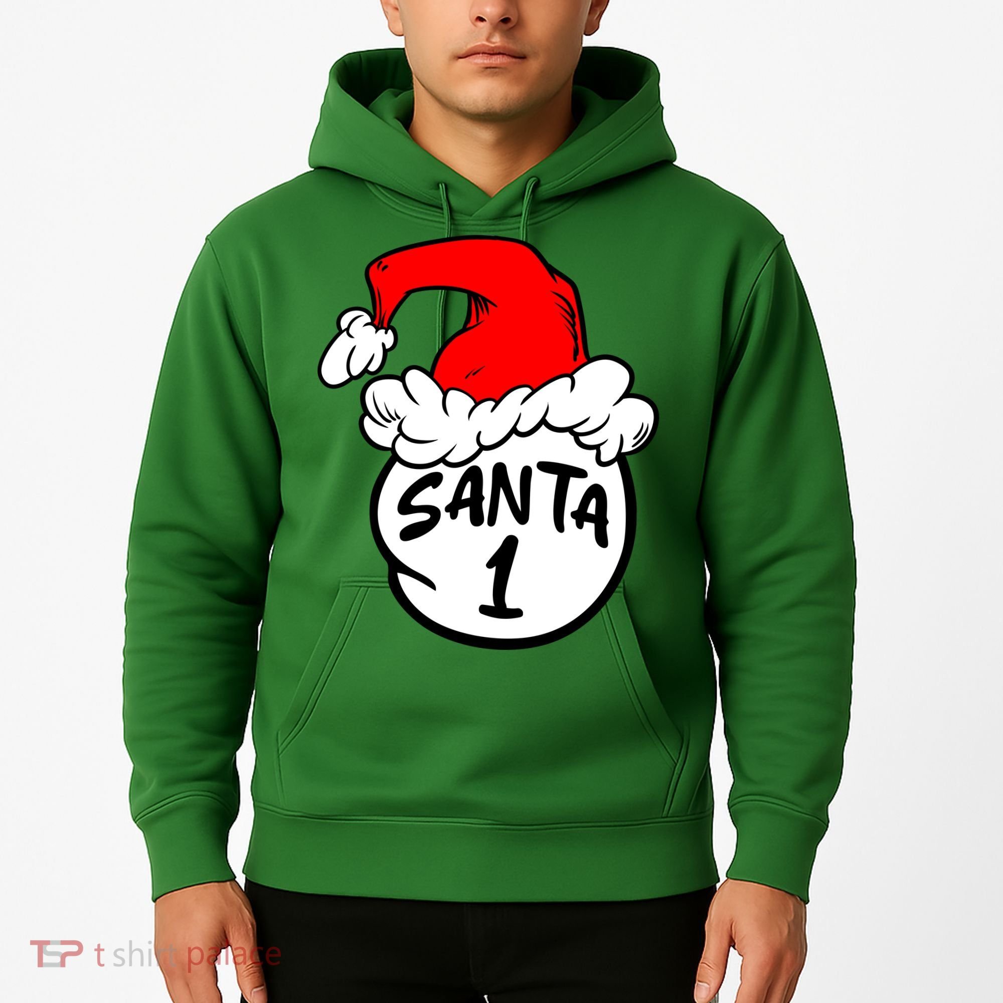 Matching Family Group Santa Hat 1 Hoodie