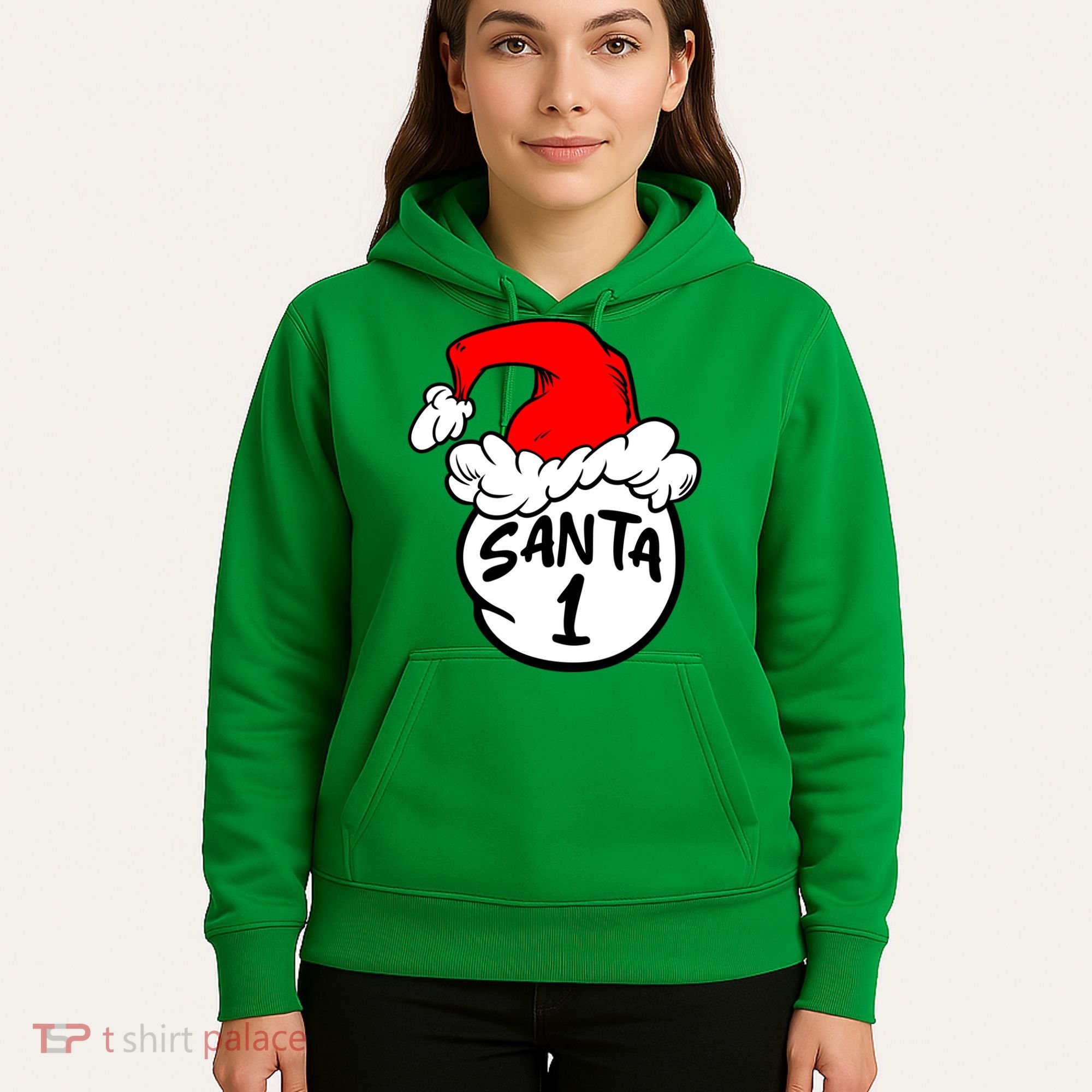 Matching Family Group Santa Hat 1 Hoodie