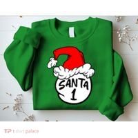 Matching Family Group Santa Hat 1 Sweatshirt thumb 2