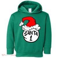 Matching Family Group Santa Hat 1 Toddler Hoodie thumb 0