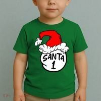 Matching Family Group Santa Hat 1 Toddler T-Shirt thumb 2