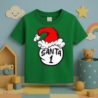 Matching Family Group Santa Hat 1 Toddler T-Shirt thumb 3