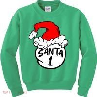 Matching Family Group Santa Hat 1 Kids Sweatshirt thumb 0