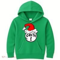 Matching Family Group Santa Hat 1 Kids Hoodie thumb 0