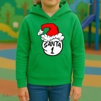 Matching Family Group Santa Hat 1 Kids Hoodie thumb 3
