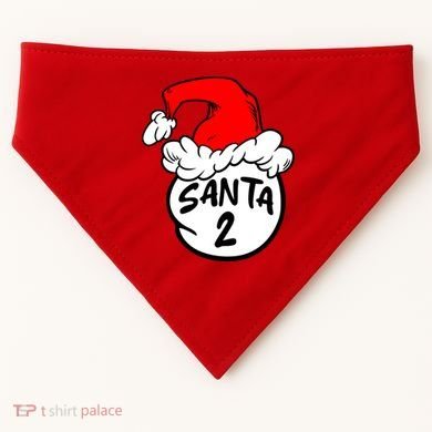 Matching Family Group Santa Hat 2 USA-Made Doggie Bandana