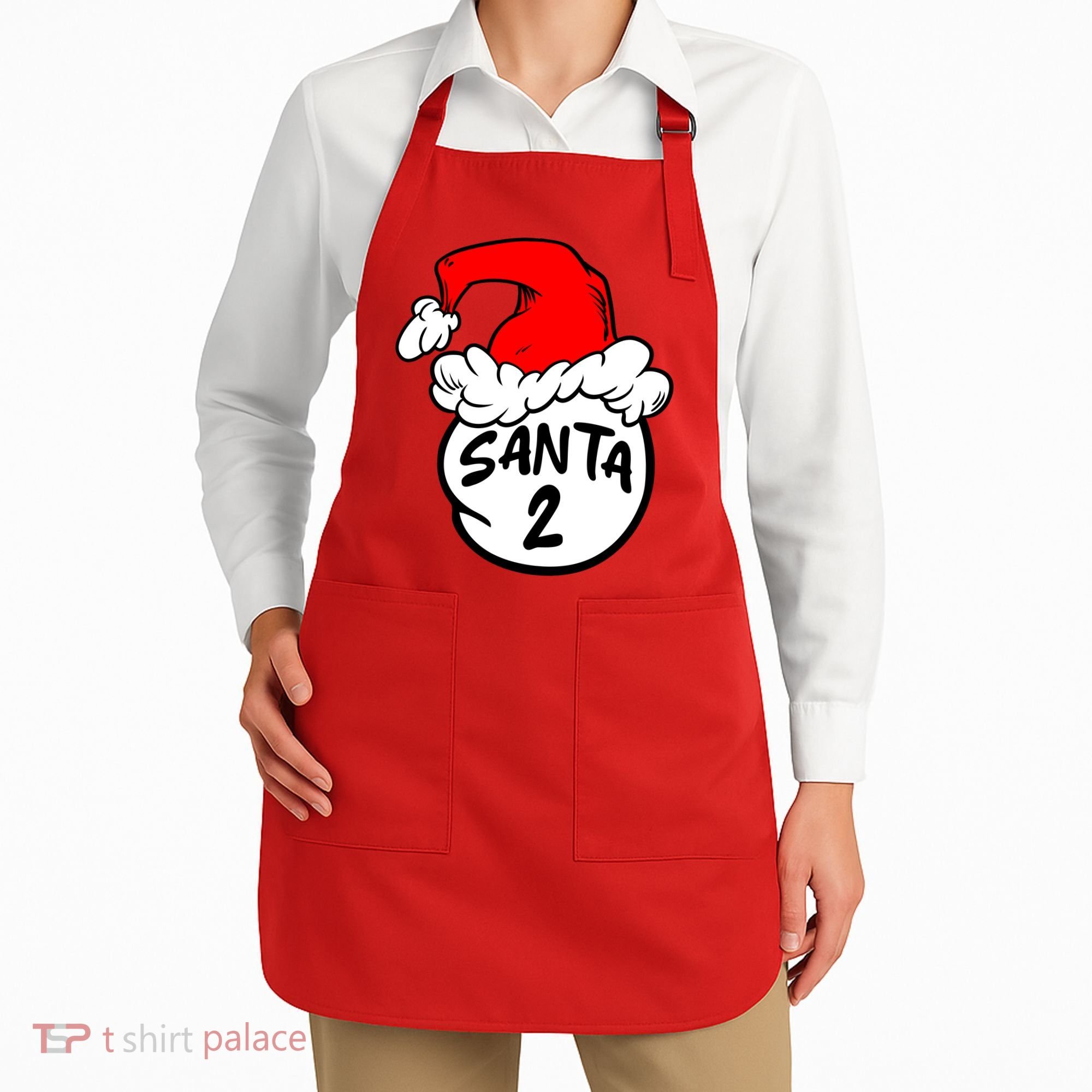 Matching Family Group Santa Hat 2 Apron