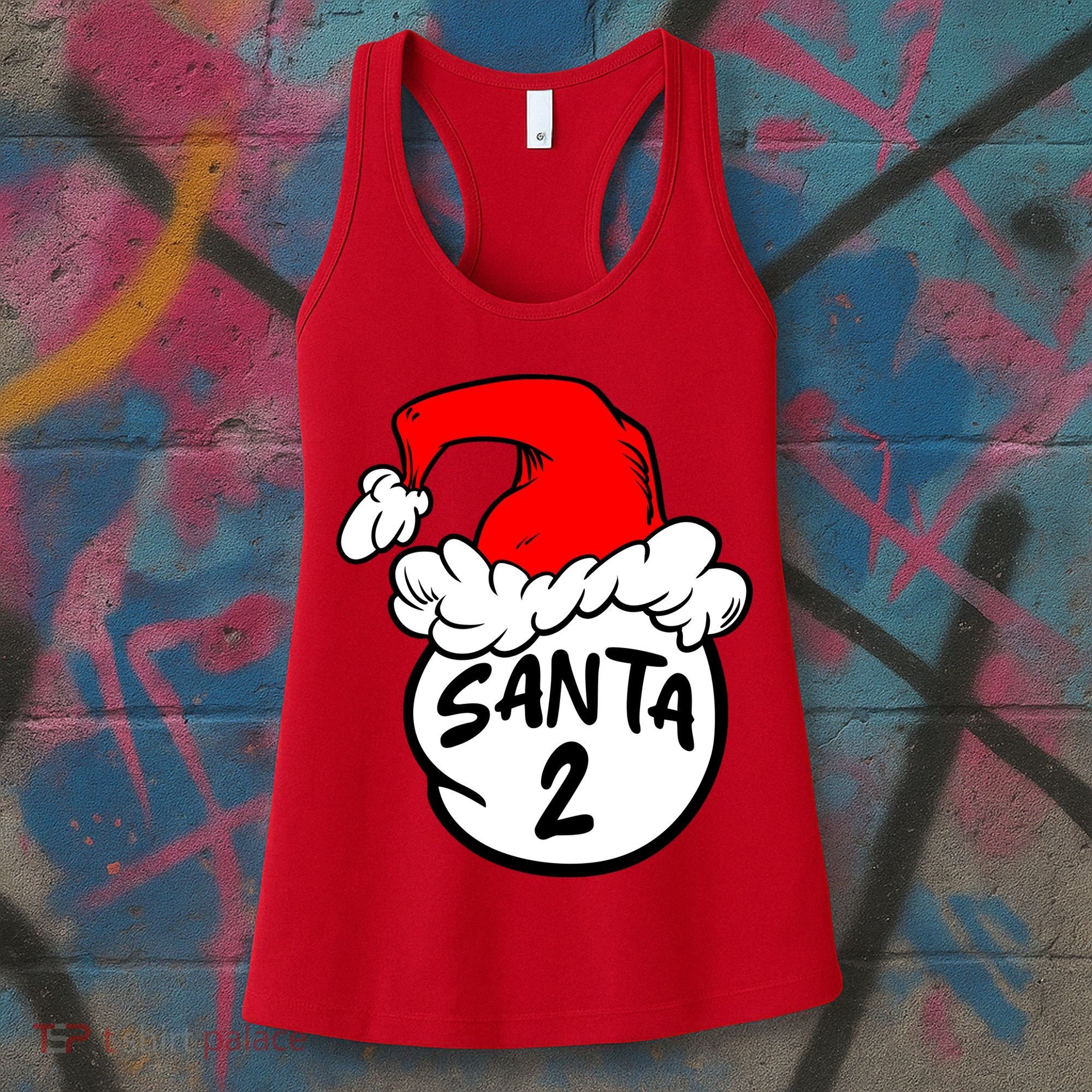 Matching Family Group Santa Hat 2 Women's Tank Top