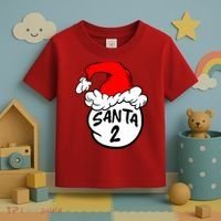 Matching Family Group Santa Hat 2 Toddler T-Shirt thumb 3