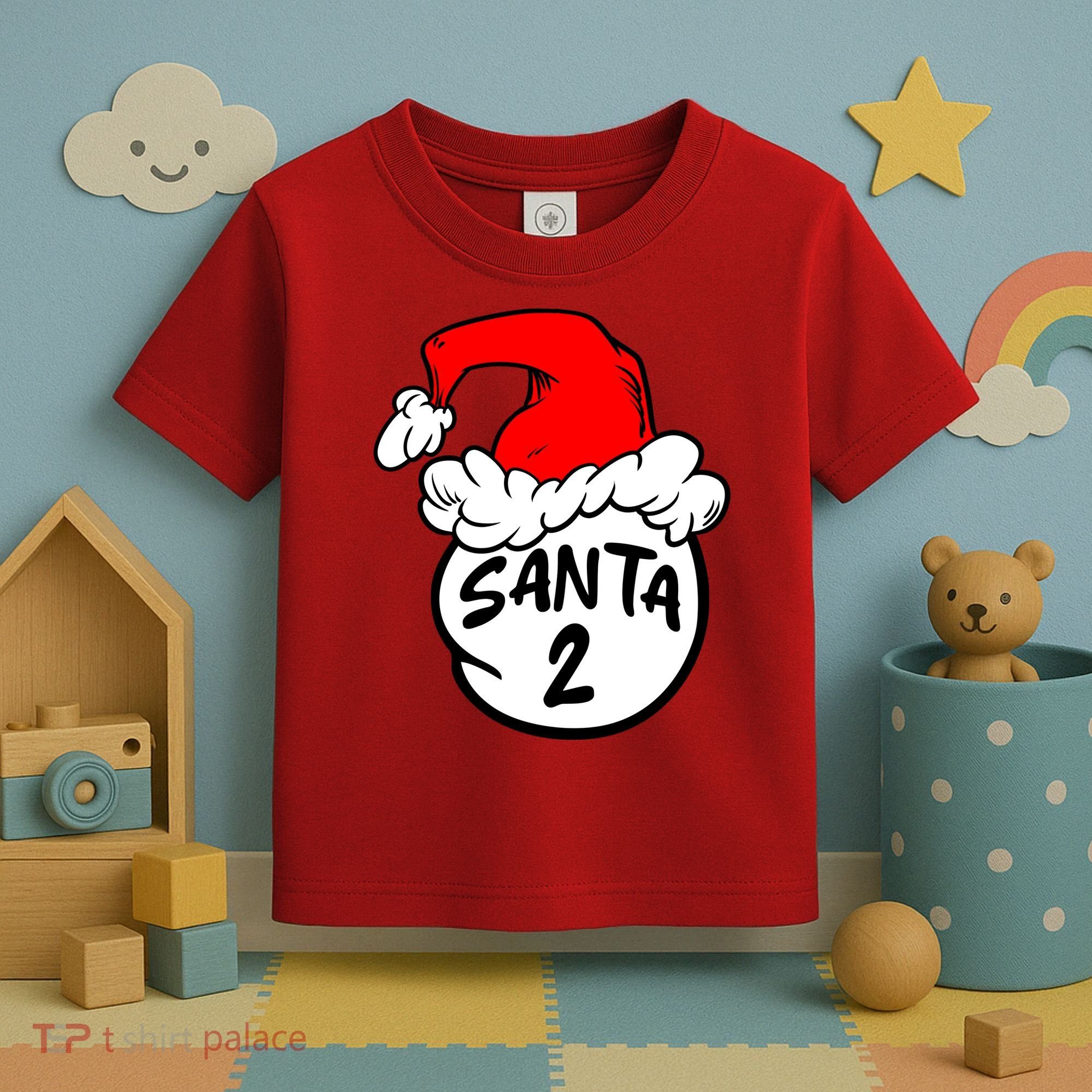 Matching Family Group Santa Hat 2 Toddler T-Shirt
