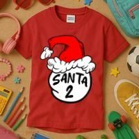 Matching Family Group Santa Hat 2 Kids T-Shirt thumb 3