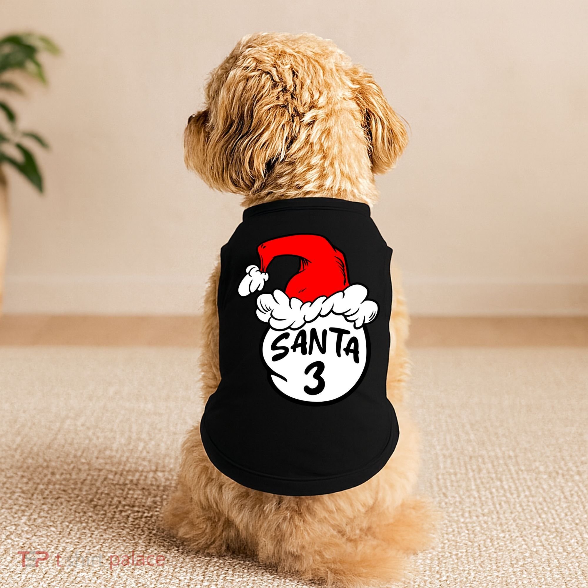 Matching Family Group Santa Hat 3 Doggie Tank