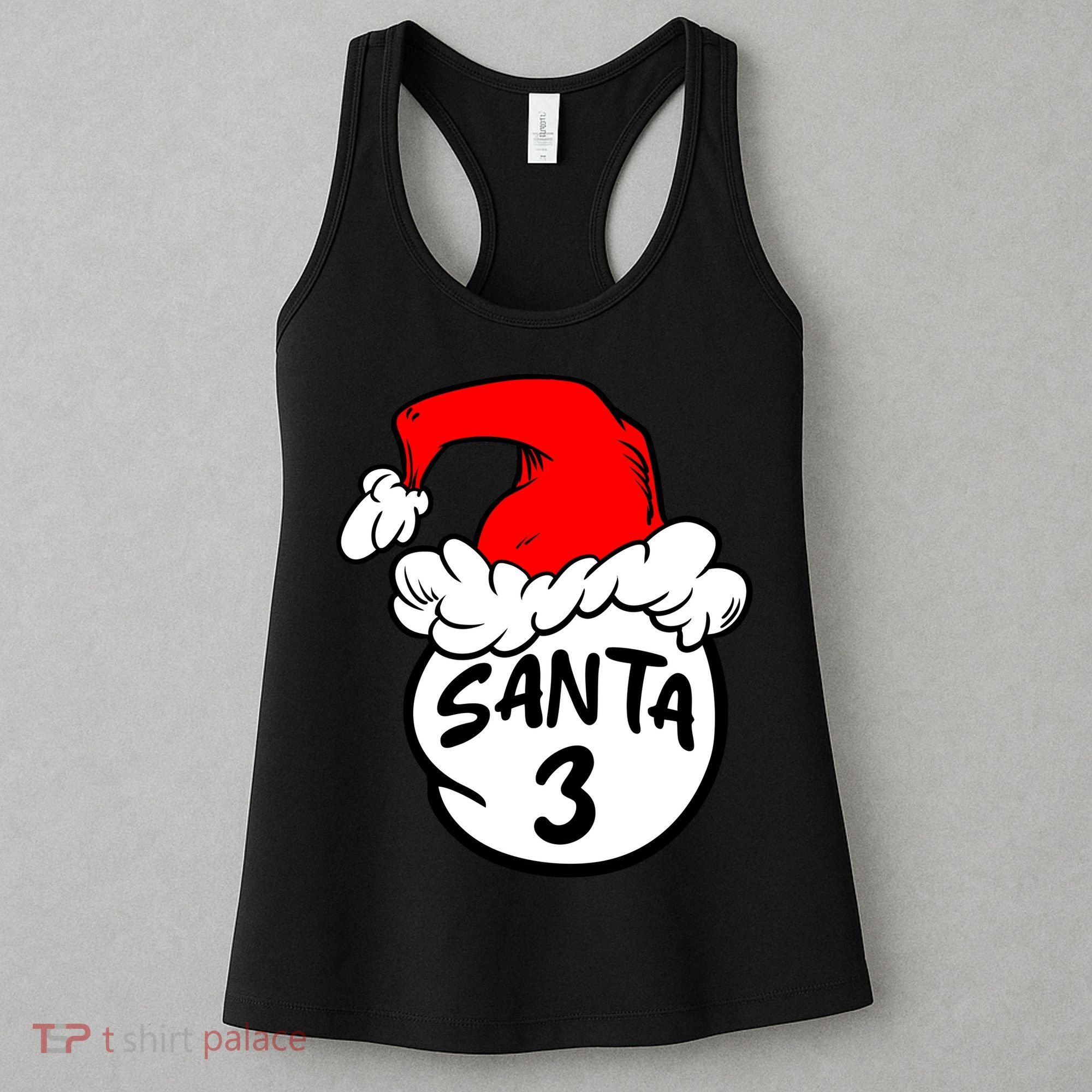 Matching Family Group Santa Hat 3 Women's Tank Top