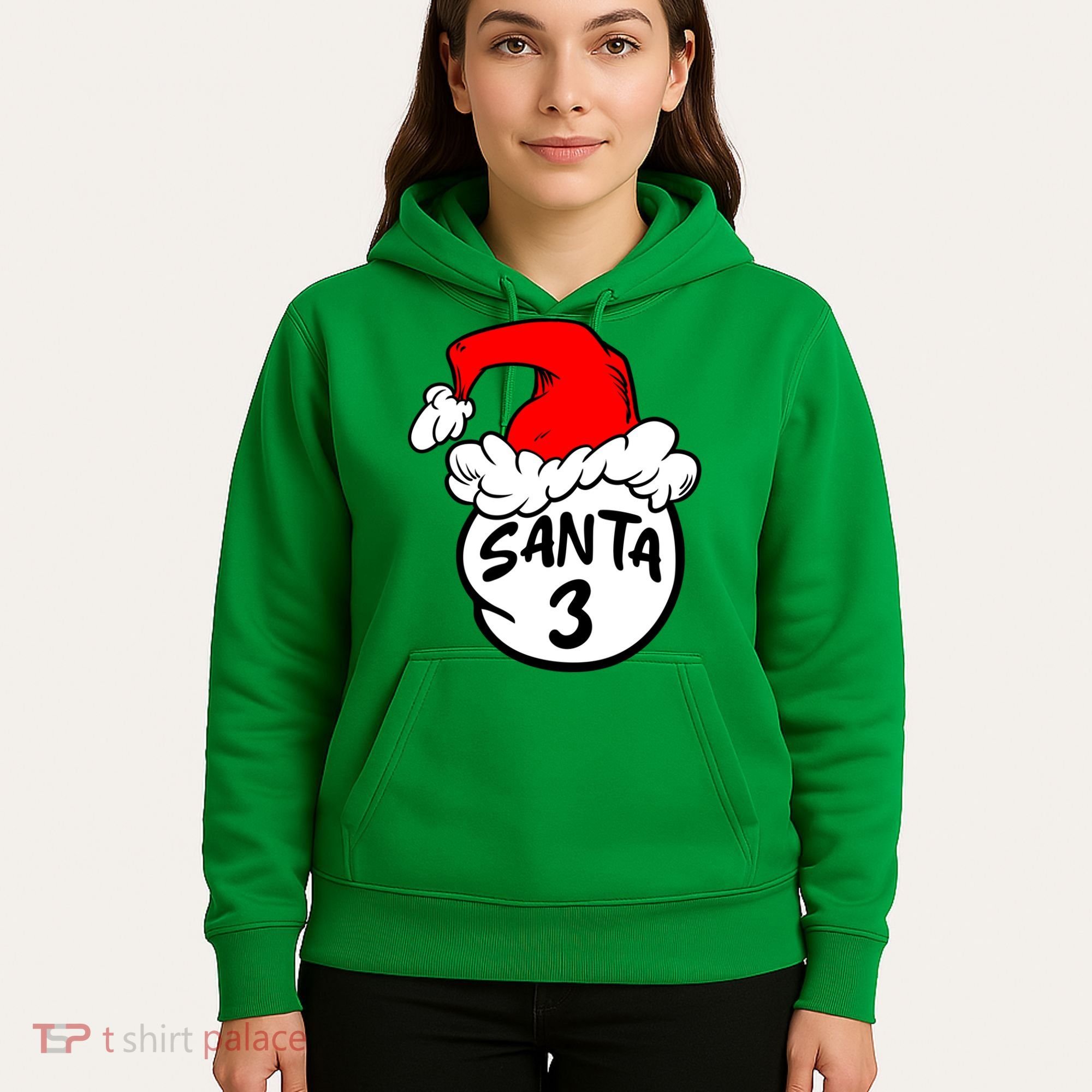 Matching Family Group Santa Hat 3 Hoodie