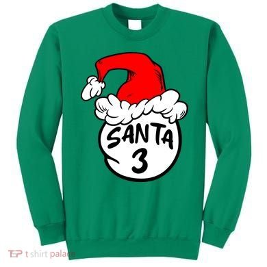 Matching Family Group Santa Hat 3 Sweatshirt