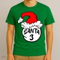 Matching Family Group Santa Hat 3 T-Shirt thumb 3