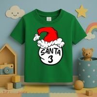 Matching Family Group Santa Hat 3 Toddler T-Shirt thumb 3