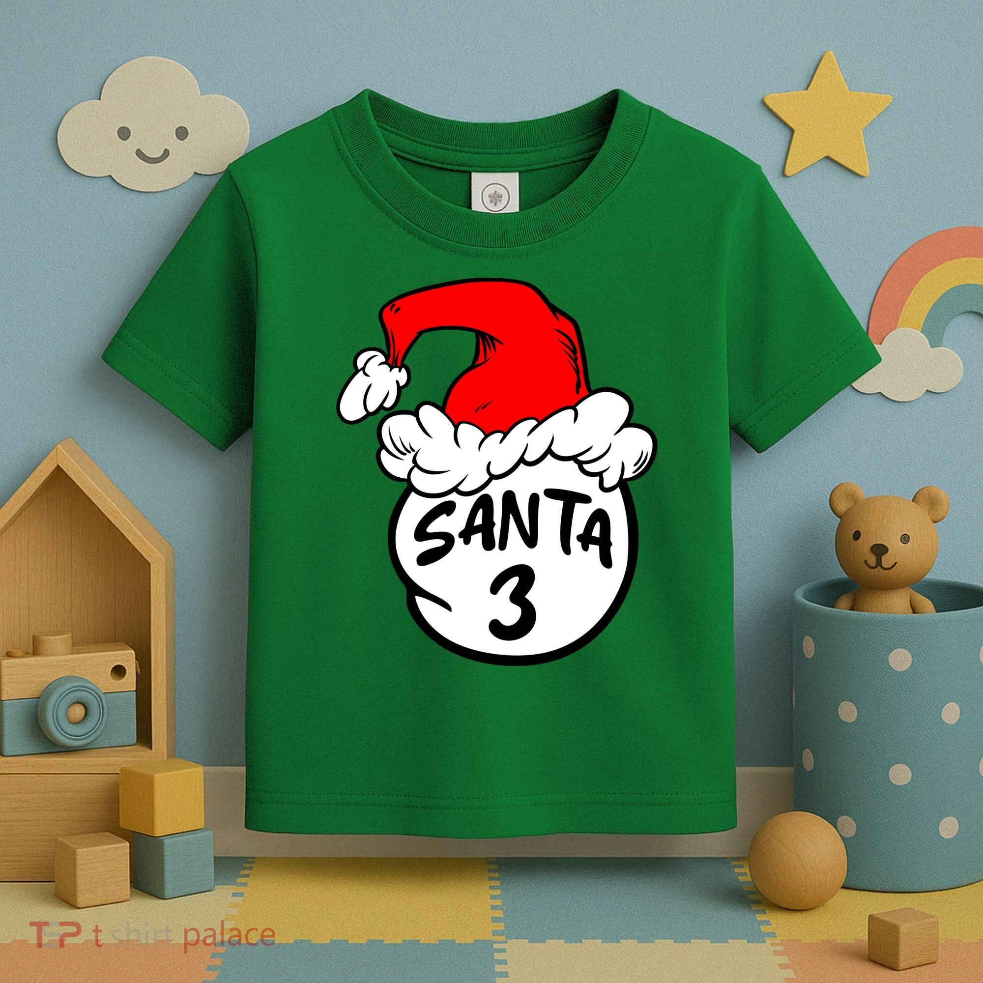 Matching Family Group Santa Hat 3 Toddler T-Shirt