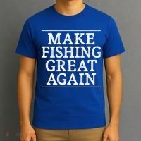 Make Fishing Great Again Vintage Style Gift T-Shirt thumb 3