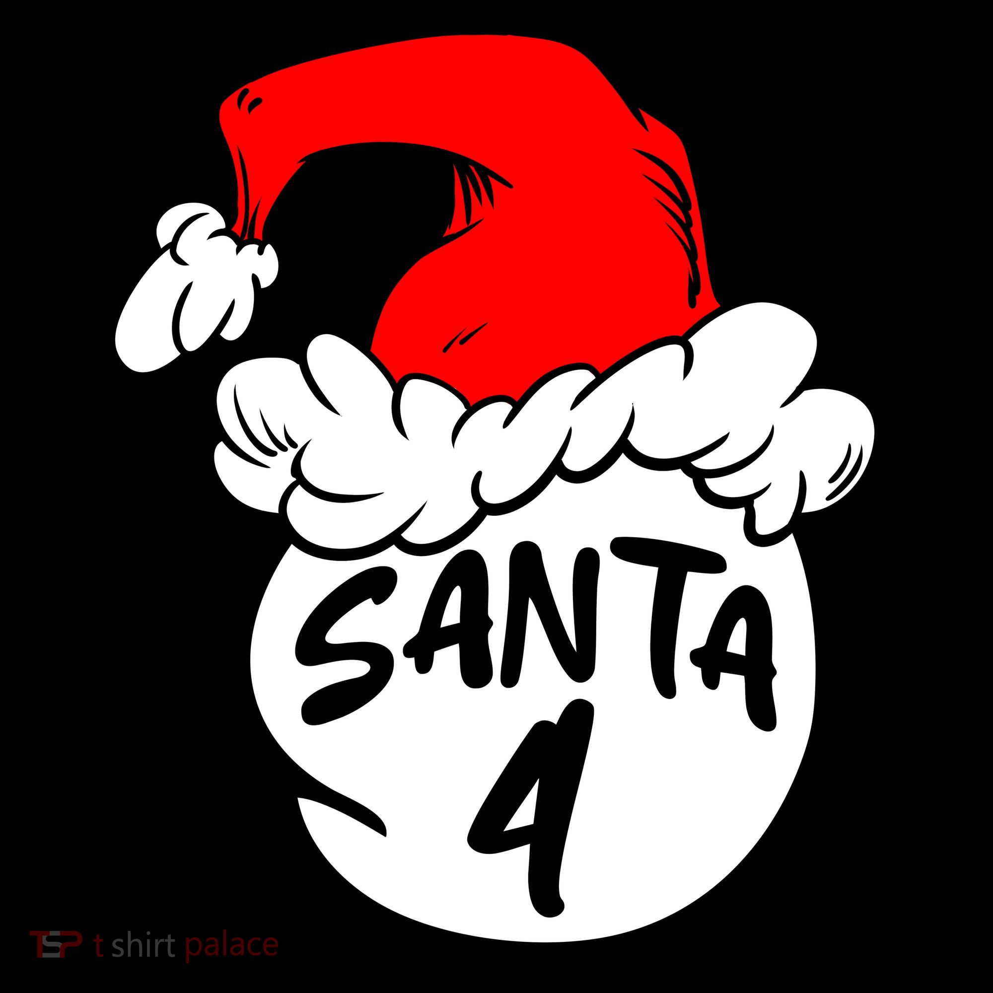 Matching Family Group Santa Hat 4 Women's Hoodie