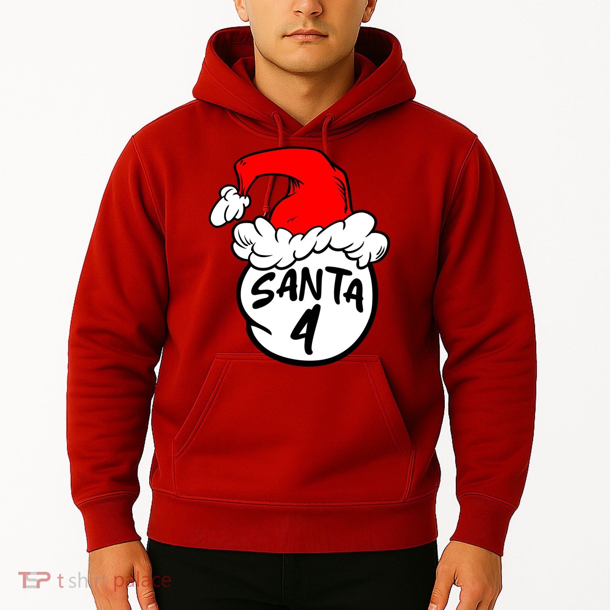Matching Family Group Santa Hat 4 Hoodie