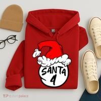 Matching Family Group Santa Hat 4 Hoodie thumb 4